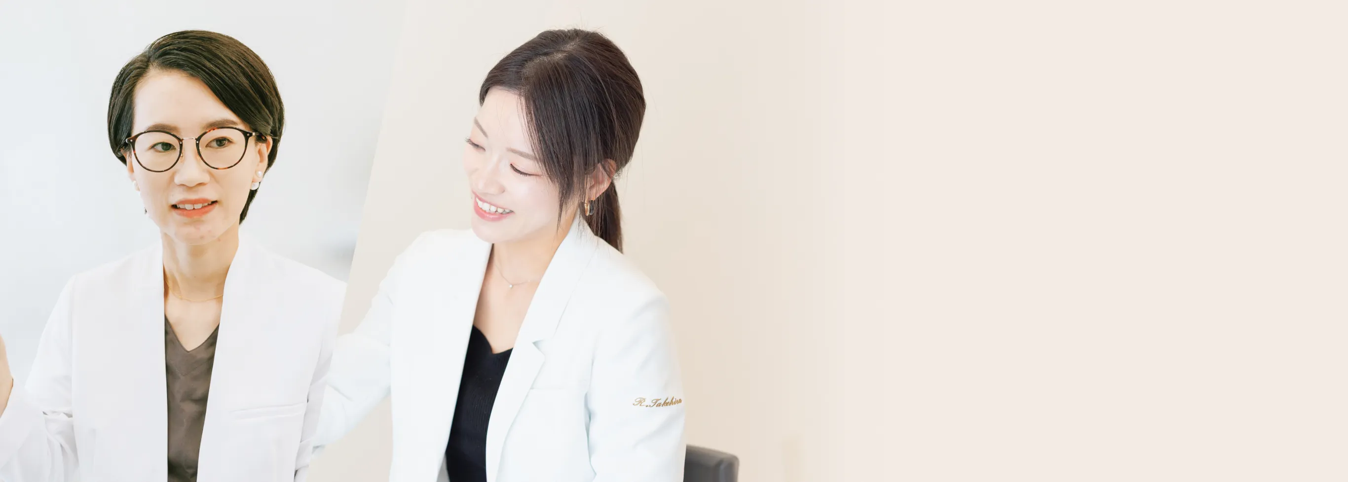 女性歯科医師2名女性スタッフのみ