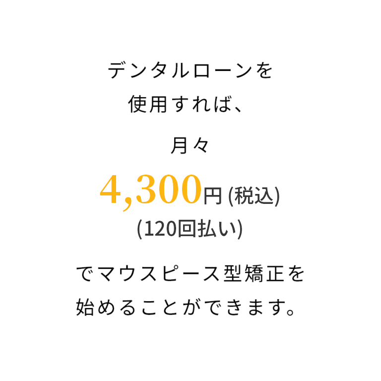 4,300円(税込)(120回払い)